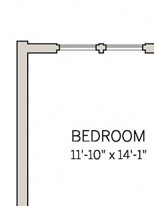 Floorplan Photos Gallery 1 Bed 1 Bath A1 at AVE King of Prussia, King of Prussia, 19406